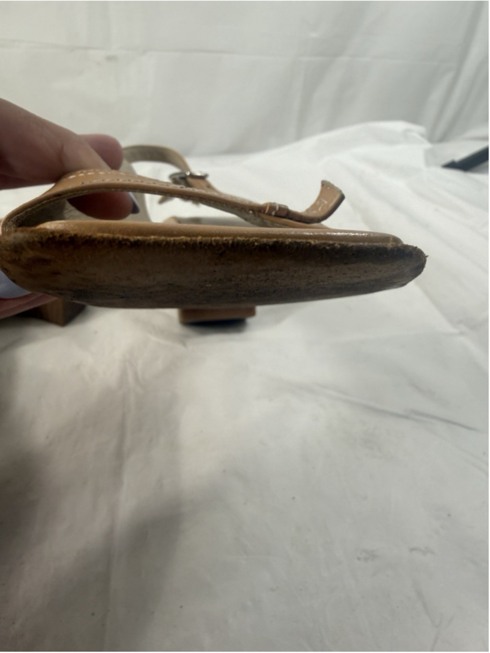 VINTAGE COACH NORA GLOVE LEATHER SLING BACK SANDALS SHOES SIZE 8 B ITALY - Picture 14 of 14